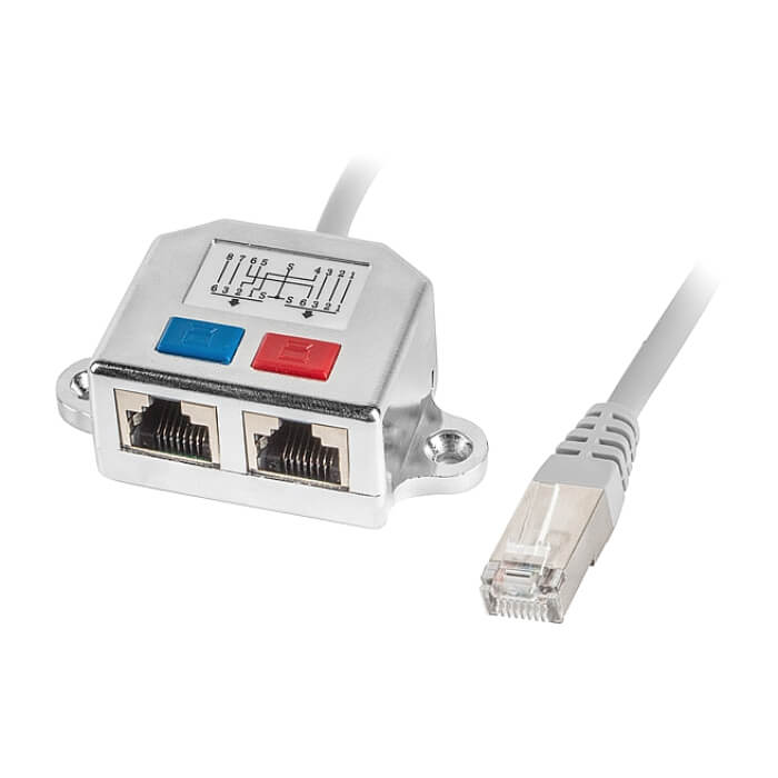 Lanberg adapter LAN splitter RJ45 -> 2x RJ45 ftpad-0026-s (тъмнейл - 2)