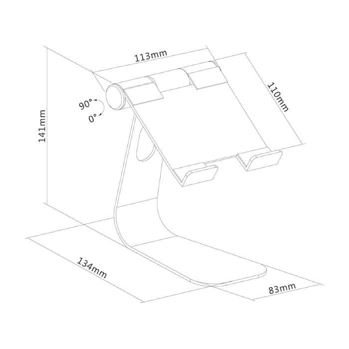 Neomounts by NewStar Tablet Desk Stand (suited for tablets up to 11") ID 64820 (тъмнейл - 5)