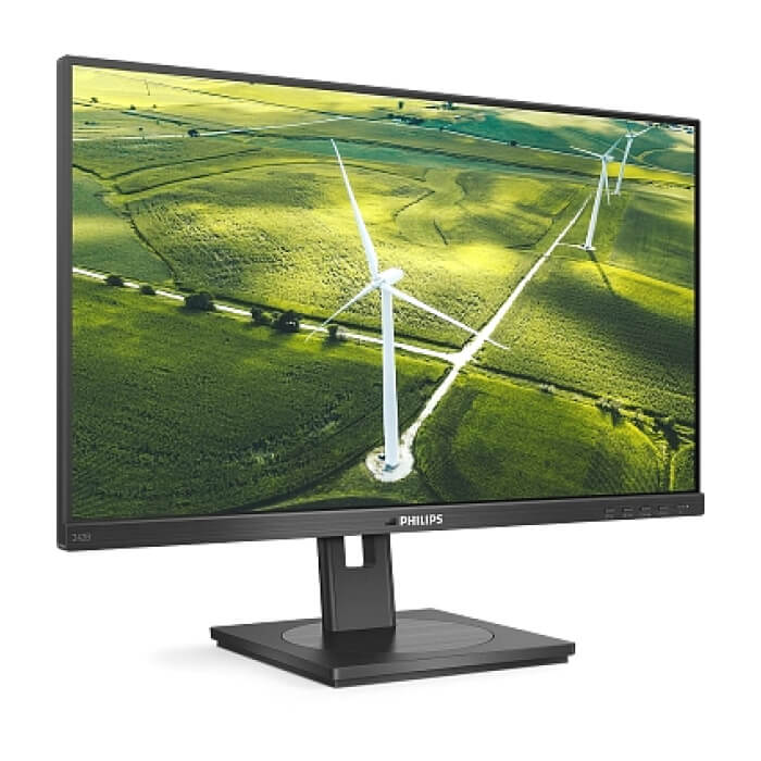 Philips 242B1G, 23.8" IPS WLED, 1920x1080@75Hz, 4ms GtG, 250cd m/2, 1000:1, 50M:1 DCR, Adaptive Sync, FlickerFree, LowBlue Mode, 2Wx2, Tilt, Height Adjust, Pivot, Swivel, D-SUB, DVI, HDMI, DP, USB hub ID 80941 (тъмнейл - 2)