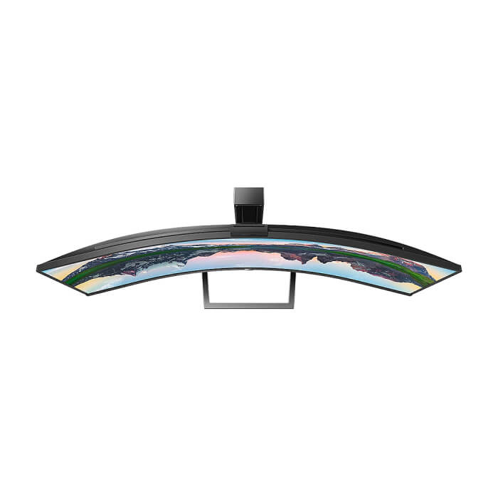 Philips 499P9H, 49" 32:9 Super Wide Curved 1800R VA LED, 5120x1440@60Hz, HDR 400, 5ms, 3000:1, 80M:1 DCR, 450 cd/m2, Web cam,Tilt, Swivel, Heigh Adjust, HDMI, DP, Headphone Out, Speakers, USB-C/USB 3.1, RJ45, Black ID 64895 (тъмнейл - 3)