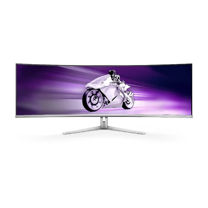 Philips 49M2C8900L, 48.9" QD-OLED Curved 1800R, 5120x1440@144Hz, 0.03 GtG, 1000cd m/2, 1.000.000:1, Mega Infinity DCR, Adaptive Sync, FlickerFree, Blue Light Soft., 7.5Wx4+DTS, Tilt, Height Adjust, Swivel, 2xHDMI, DP, USB hub ID 84363 на супер цена от GT Computers Philips 49M2C8900L, 48.9" QD-OLED Curved 1800R, 5120x1440@144Hz, 0.03 GtG, 1000cd m/2, 1.000.000:1, Mega Infinity DCR, Adaptive Sync, FlickerFree, Blue Light Soft., 7.5Wx4+DTS, Tilt, Height Adjust, Swivel, 2xHDMI, DP, USB hub ID 84363 на супер цена