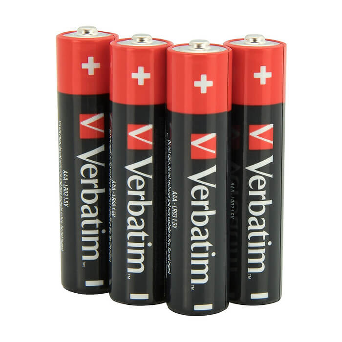 Verbatim ALKALINE BATTERY AAA 4 PACK (HANGCARD) (тъмнейл - 2)