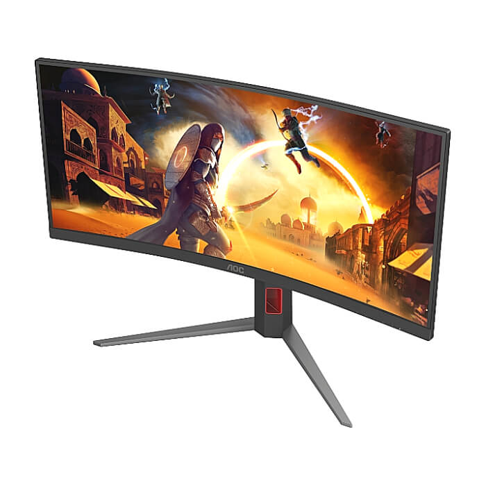 AOC CU34G4Z, 34" Curved 1500R, VA, WLED, 3440x1440@240Hz, 1ms GtG, 0.3ms MPRT, 450cd m/2, 2500:1, 80M:1 DCR, Adaptive Sync, FlickerFree, Low Blue Light, Tilt, Height Adjust, Pivot, Swivel, 2xHDMI, DP, USB hub ID 86693 (тъмнейл - 5)