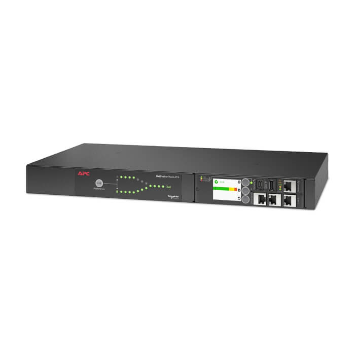 APC Rack Automatic Transfer Switch, 230V, 16A, C20 in, (8) C13 (1) C19 out (тъмнейл - 2)