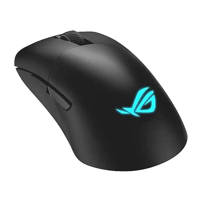 Asus ROG Keris Wireless AimPoint Gaming Mouse, Tri-mode connectivity (2.4GHz RF, Bluetooth, Wired), 36000 DPI sensor, 5 programmable buttons, ROG SpeedNova, Replaceable switches, Paracord cable, Black (тъмнейл - 2)