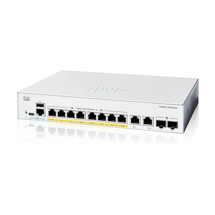 Cisco Catalyst 1200 8-port GE, Full PoE, 2x1G Combo на супер цена