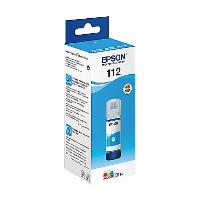 Epson 112 EcoTank Pigment Cyan ink bottle ID 69642 (тъмнейл - 2)