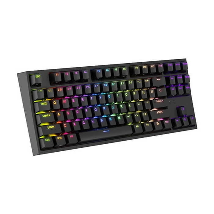 Genesis Gaming Keyboard Thor 404 TKL Black RGB Backlight US Layout Brown Switch (тъмнейл - 3)