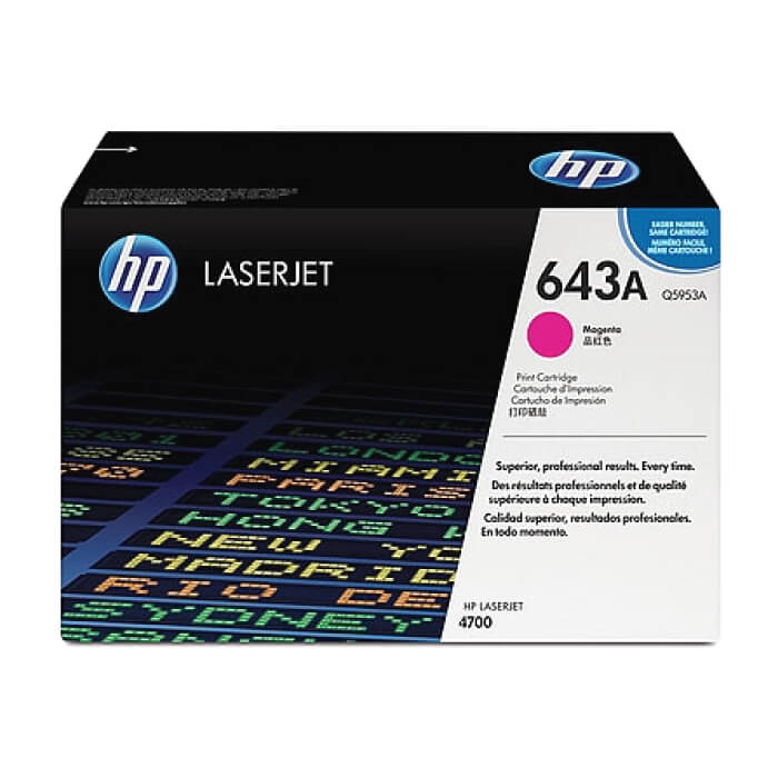 HP 643A Magenta LaserJet Toner Cartridge ID 68813
