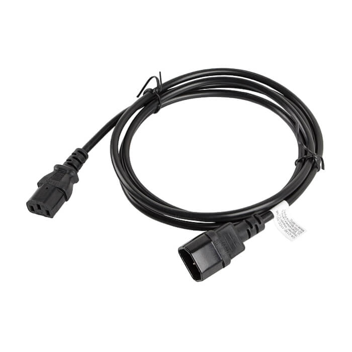Кабел - Lanberg extension power supply cable IEC 320 C13 -> C14 1.8m VDE, black ID 72495 (тъмнейл - 2)