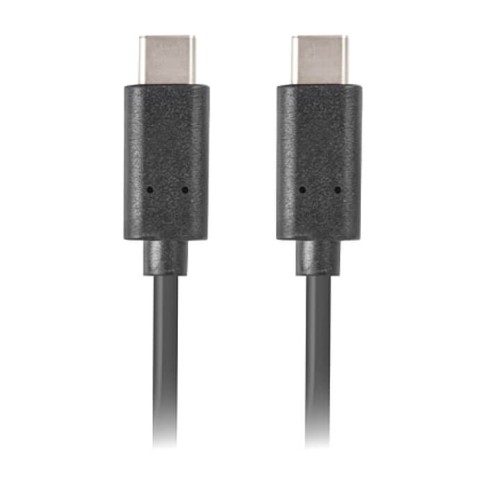 Кабел - Lanberg USB-C M/M 3.1 Gen 1 cable 1.8m, black ID 72680