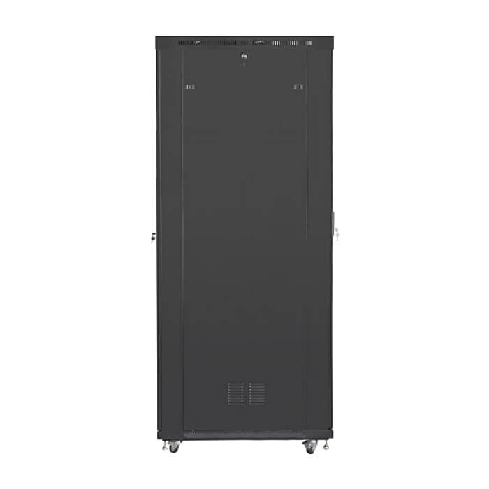 Lanberg rack cabinet 19" free-standing 47U/800x1200 (flat pack) with glass door lcd black v2 ID 87170 (тъмнейл - 2)