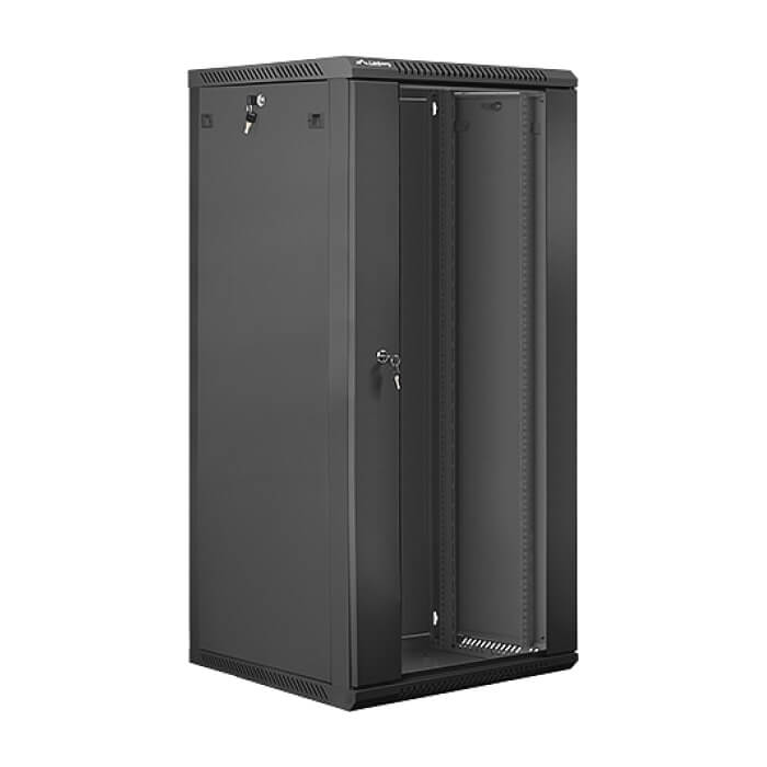Lanberg rack cabinet 19” wall-mount 27U / 600x600 for self-assembly (flat pack), black ID 71873 (тъмнейл - 2)