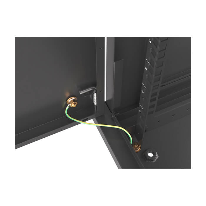 Lanberg rack cabinet 19" wall-mount 6U/600x600 for self-assembly with metal door black (flat pack) ID 87602 (тъмнейл - 5)