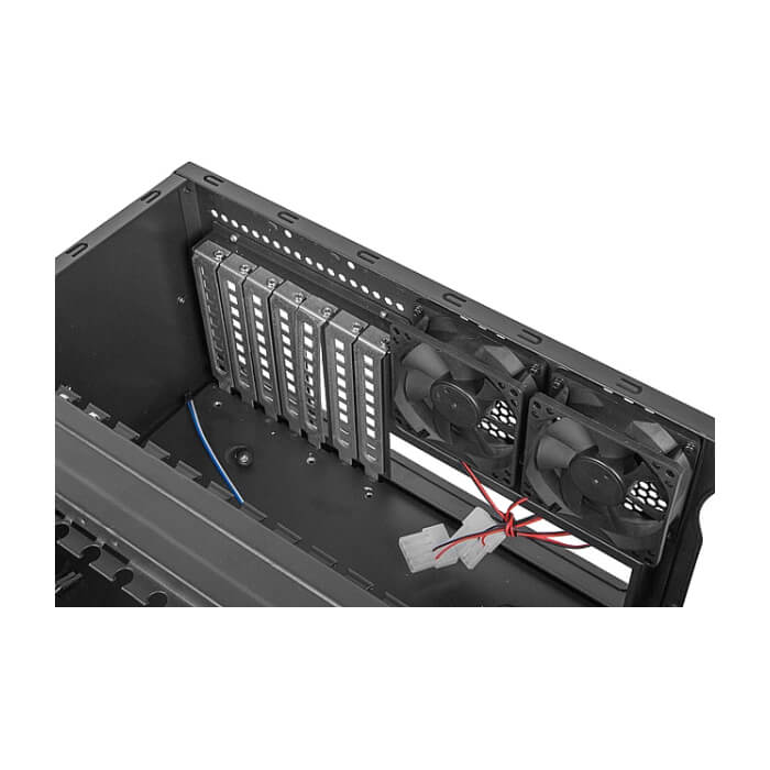 Lanberg rackmount server chassis ATX 450/10 19"/4U ID 62869 (тъмнейл - 5)