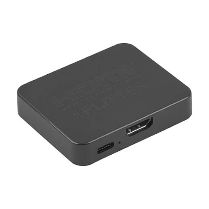 Lanberg Splitter Video HDMI->2x HDMI 4K + USB-C port, Black (тъмнейл - 2)