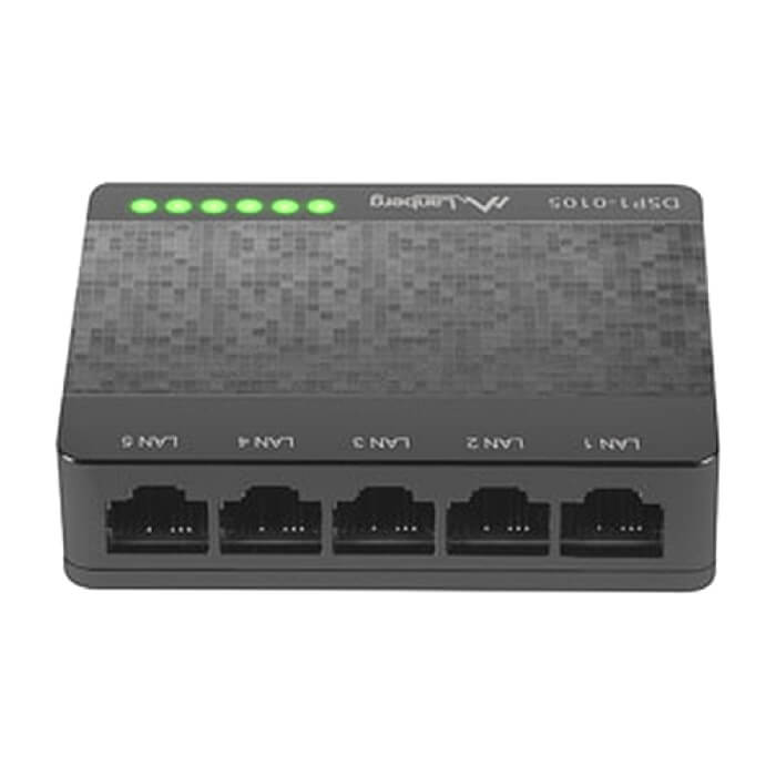 Lanberg switch DSP1-0105 5-port, 100MB/s (тъмнейл - 3)