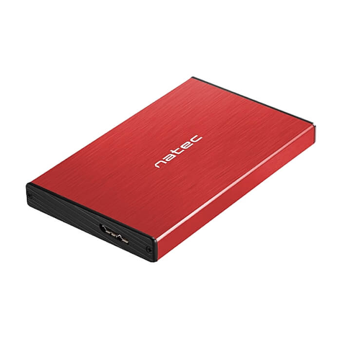 Natec External HDD/SSD Enclosure Rhino Go SATA 2.5" USB 3.0 Red ID 73750 на супер цена от GT Computers Natec External HDD/SSD Enclosure Rhino Go SATA 2.5" USB 3.0 Red ID 73750 на супер цена