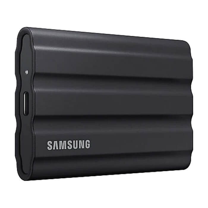 Samsung Portable NVME SSD T7 Shield 4TB , USB 3.2 Gen2, Rugged, IP65, Read 1050 MB/s Write 1000 MB/s, Black ID 97570 (тъмнейл - 2)