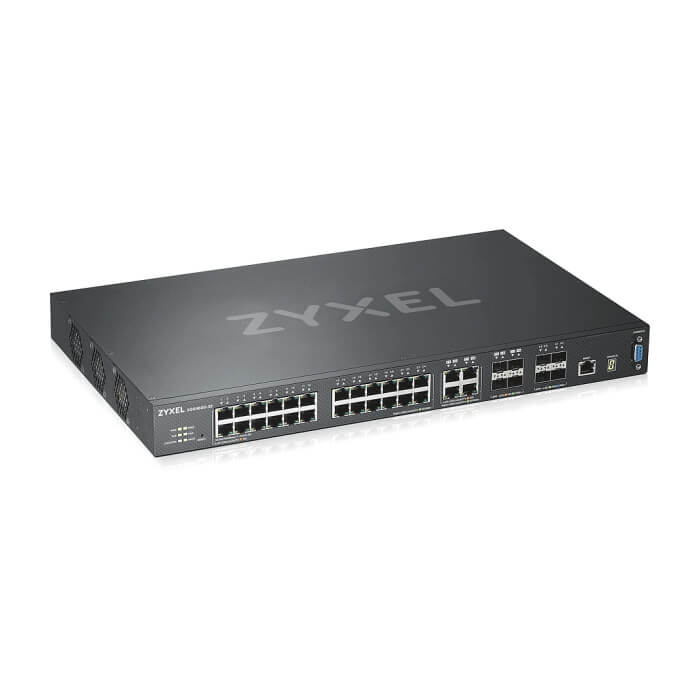 ZyXEL XGS4600-32 L3 Managed Switch, 28 port Gig and 4x 10G SFP+, stackable, dual PSU (тъмнейл - 2)