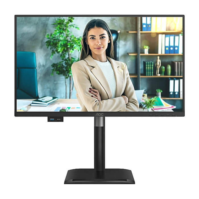AOC 24P4U, 23.8" IPS WLED, 1920x1080@120Hz, 4ms GtG, 300cd m/2, 1500:1, 20M:1, Adaptive Sync, Anti Blue Light, FlickerFree, 2Wx2, Tilt, Height Adjust, Pivot, Swivel, D-SUB, HD ID 97977 (тъмнейл - 5)