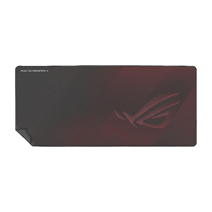 Asus ROG SCABBARD II extended gaming mouse pad with protective nano-coating for a water-, oil-and dust-repellant surface, with anti-fray, flat-stitched edges and a non-slip rubber base (тъмнейл - 2)
