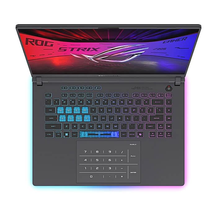 Asus Strix G16 G615LP-TS215,Intel Ultra 9 ,16.0 WQXGA(2560X1600),16:10 Bend+500nits, AG,300Hz,DDR5 32GB ( 16GB DDR5-5600 SO-DIMM *2 ) ,1TB , RTX 5070  8GB GDDR7,Wi-Fi 7 ,Backlit ID 98374 (тъмнейл - 4)