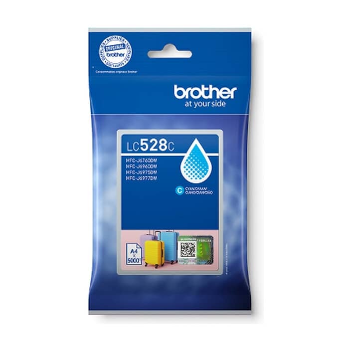 Brother LC528C Cyan Ink Cartridge for MFCJ5010DW/MFCJ5110DW - 5000 page yield ID 99449 на супер цена