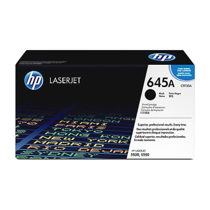 HP 645A Black LaserJet Toner Cartridge ID 68812