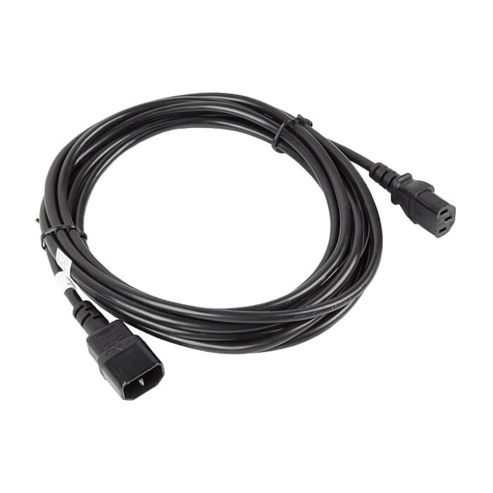 Кабел - Lanberg extension power supply cable IEC 320 C13 -> C14 5m VDE, black ID 72493 (тъмнейл - 2)