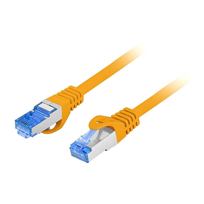 Кабел - Lanberg patch cord CAT.6A FTP LSZH CCA 1m Fluke Passed, orange ID 72353