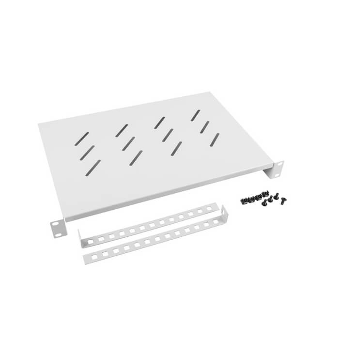 Lanberg 19" fixed shelf 1U / 483x300mm, max load capacity up to 25kg, grey ID 62892 на супер цена