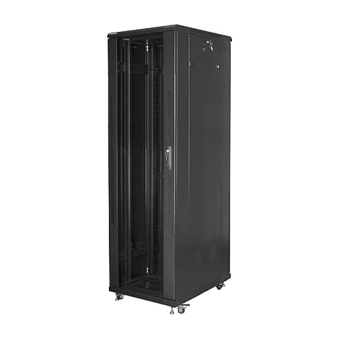 Lanberg rack cabinet 19" free-standing 42U / 600x1000 self-assembly flat pack, black ID 71924 (тъмнейл - 3)