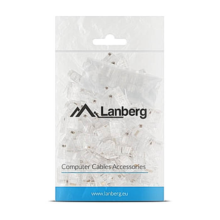 Lanberg RJ-45 UTP CAT.6 plug 8P8C (100 pcs) ID 72005 на супер цена от GT Computers Lanberg RJ-45 UTP CAT.6 plug 8P8C (100 pcs) ID 72005 на супер цена