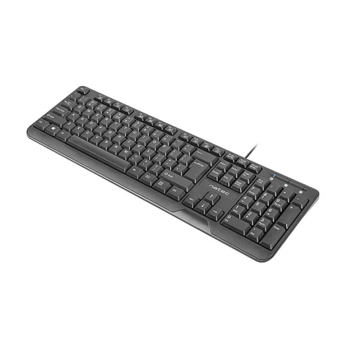 Natec Keyboard Trout US Layout Slim, Black (тъмнейл - 3)