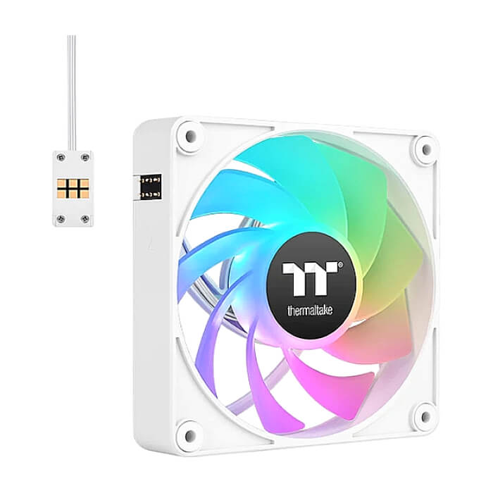 Thermaltake CT120 EX Reverse ARGB Sync PC Cooling Fan 3 Pack Magnetic Connect White ID 89346 (тъмнейл - 2)