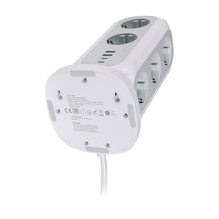 Verbatim EUPT-01 EU Power Tower 11 AC with 2 x USB-C / 2 x USB-A (тъмнейл - 2)