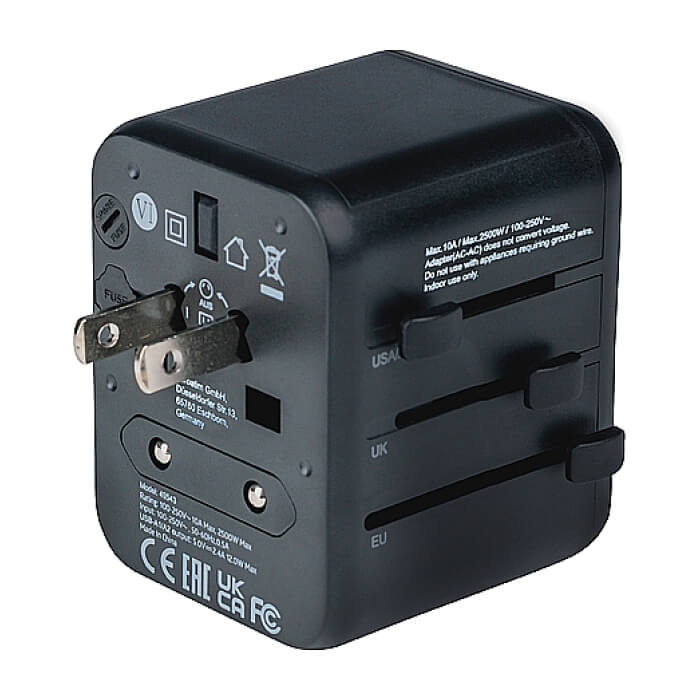 Verbatim UTA-01 Universal Travel Adapter with 2 x USB-A ports (тъмнейл - 4)