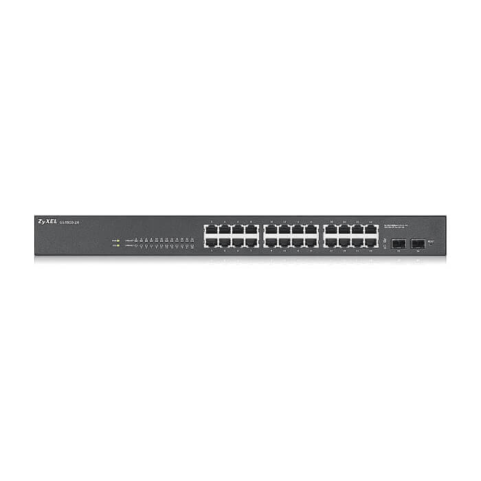 ZyXEL GS1900-24 v2, 24-port GbE L2 Smart Switch, rackmount, fanless на супер цена от GT Computers ZyXEL GS1900-24 v2, 24-port GbE L2 Smart Switch, rackmount, fanless на супер цена
