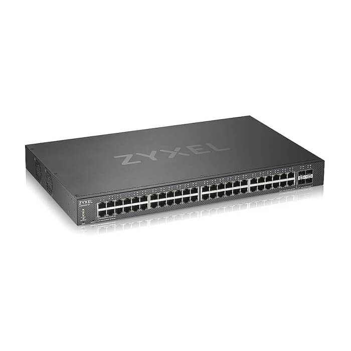 ZyXEL XGS1935-28HP, 28 Port Smart Managed PoE Switch, 24x Gigabit PoE and 4x 10G SFP+, hybrid mode, standalone or NebulaFlex Cloud, 375 Watt PoE (тъмнейл - 3)