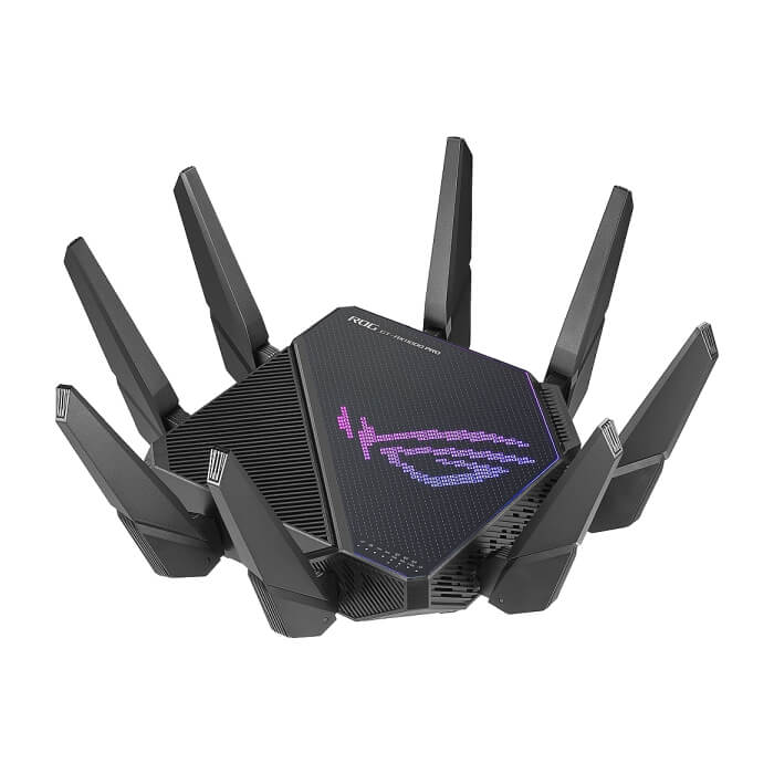 Asus Gaming Wireless Router,ROG Rapture GT-AX11000 Pro, AX11000, Tri-Band, Quad-Core 2.0GHz CPU, 256MB/1GB Flash/RAM, 10G port, AiProtection Pro, Adaptive QoS, VPN Fusion, IPTV, OF (тъмнейл - 3)