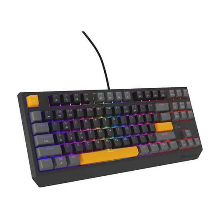 Genesis Gaming Keyboard Thor 230 TKL Anchor Gray Positive US RGB Mechanical Outemu Red (тъмнейл - 3)