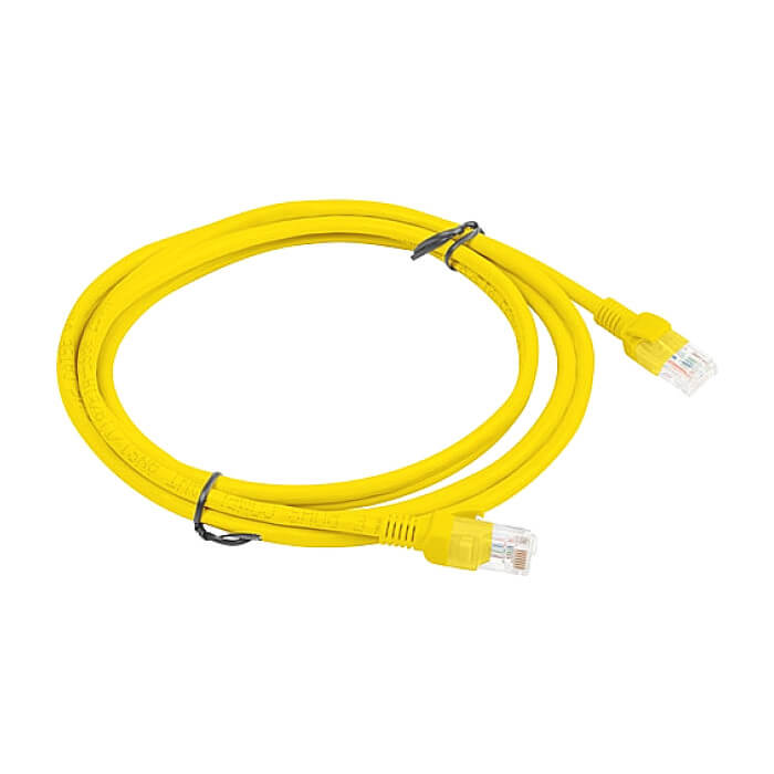 Кабел - Lanberg patch cord CAT.5E 2m, yellow ID 72264 (тъмнейл - 2)