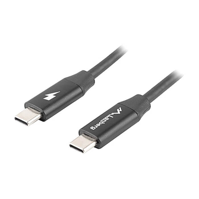 Кабел - Lanberg USB-C M/M 2.0 cable 1.8m Quick Charge 4.0, black ID 72677 (тъмнейл - 2)