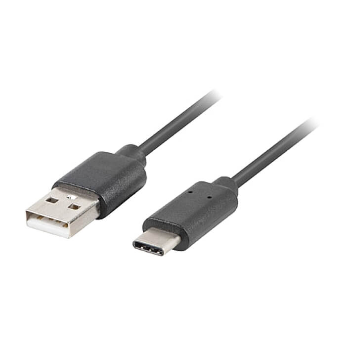 Кабел - Lanberg USB-C(M) -> USB-A (M) 2.0 cable 3m, black QC 3.0 ID 72616 (тъмнейл - 2)