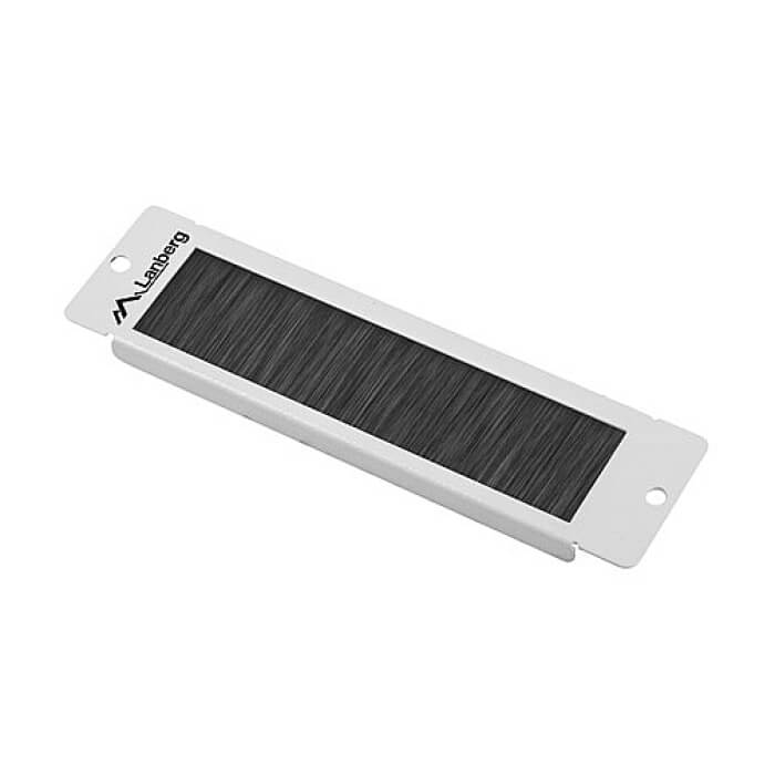 Lanberg 10" cable entry brush panel, grey ID 62874 (тъмнейл - 2)