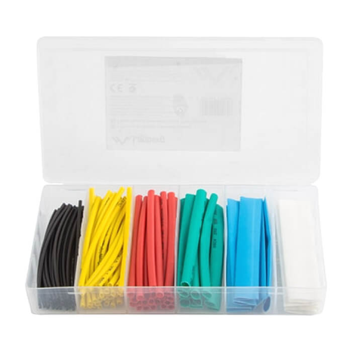 Lanberg 100pcs heat-shrinkable tubing kit, multicolor box (тъмнейл - 2)