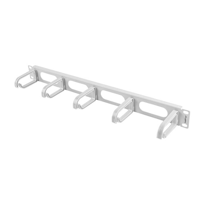 Lanberg 19" cable management AK-1205-S panel 5 rings - type b 1U, grey (тъмнейл - 2)