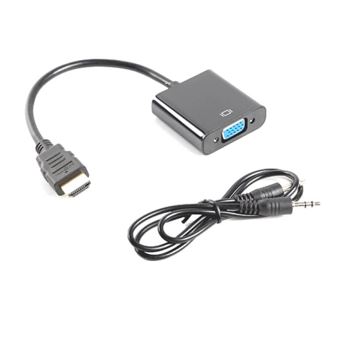 Lanberg adapter HDMI-A (m) -> VGA (f) + minijack 3.5mm (f), 20cm cable на супер цена от GT Computers Lanberg adapter HDMI-A (m) -> VGA (f) + minijack 3.5mm (f), 20cm cable на супер цена