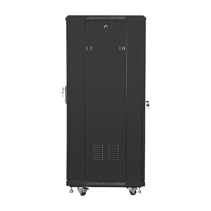 Lanberg rack cabinet 19" free-standing 27U / 600x600 self-assembly flat pack, black ID 71923 (тъмнейл - 5)